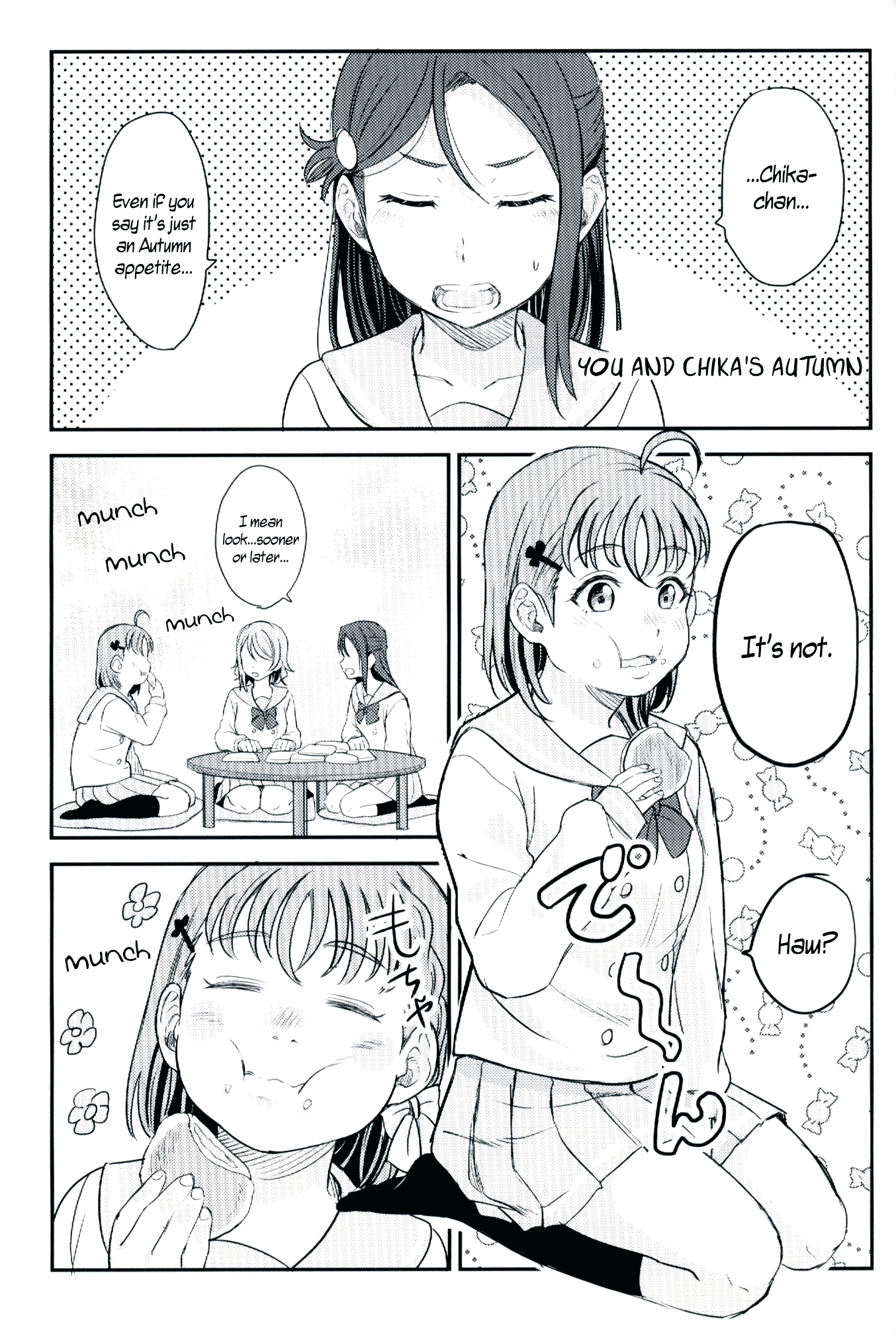 Love Live! Sunshine!! - You and Chika’s Autumn (Doujinshi)