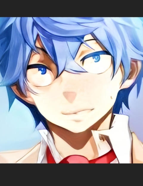 Blue-Haired Man