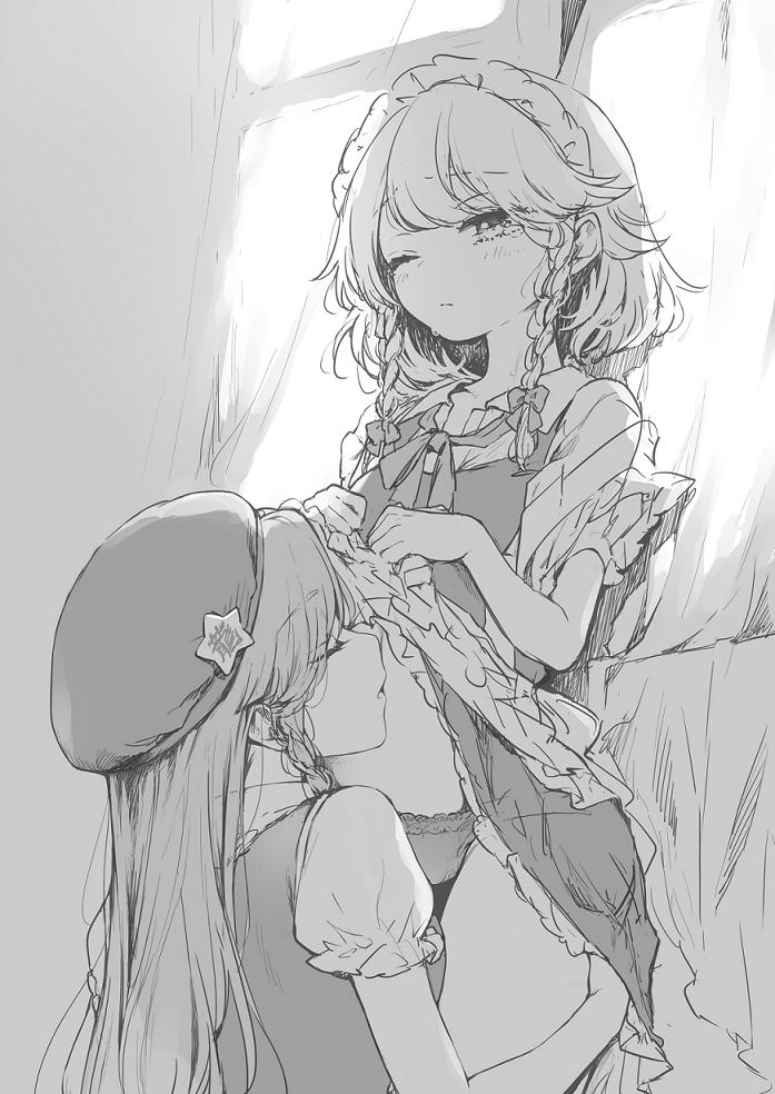 Touhou Project - Meiling x Sakuya Tummy Kisses (Doujinshi)
