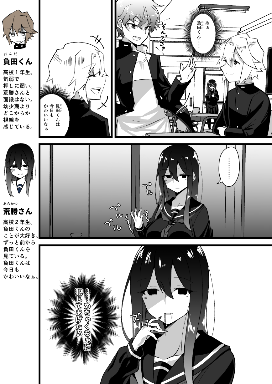 A Manga About a Girl Who Thinks While Looking at the Guy She Likes