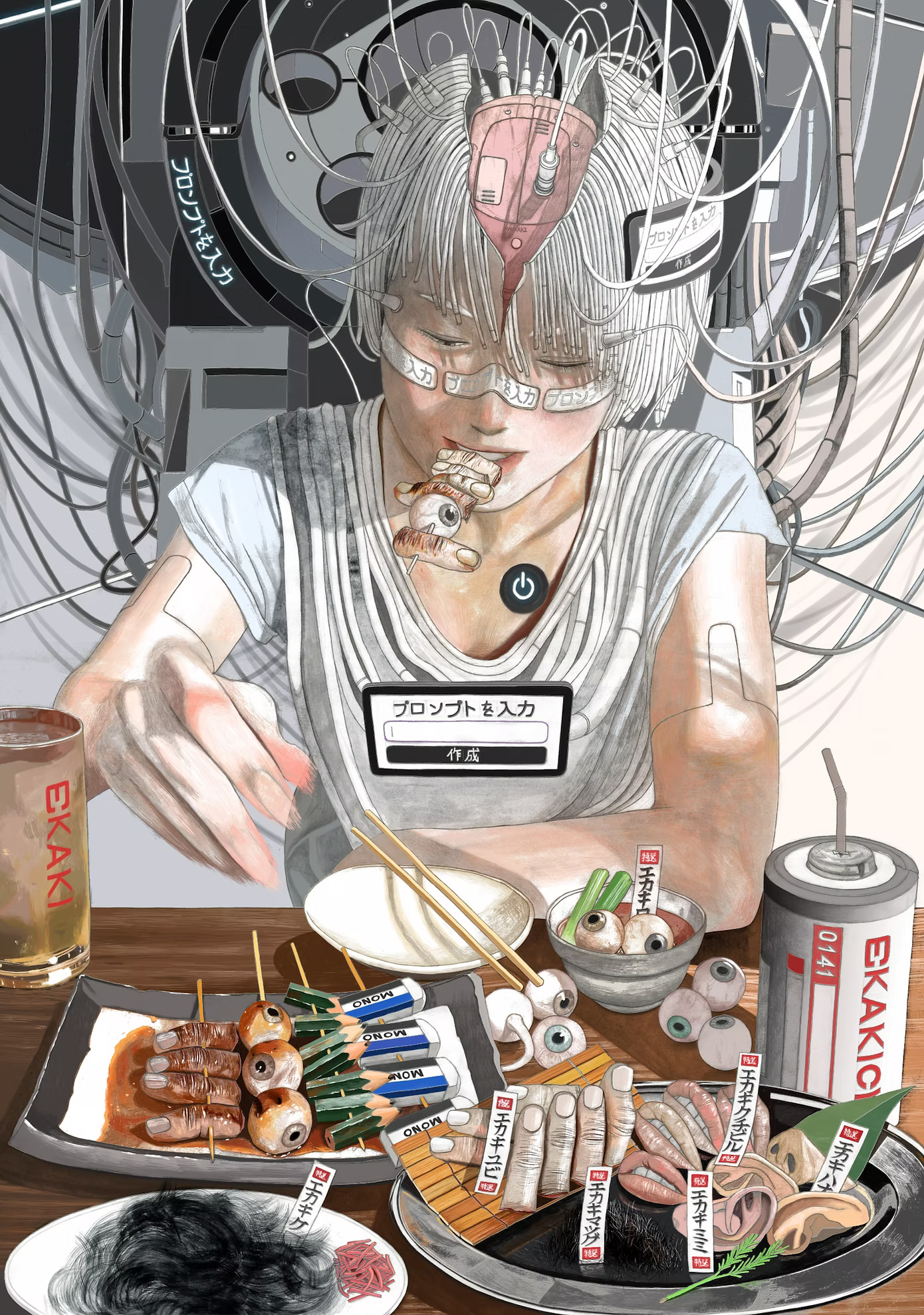 Ekaki no Niku o Taberu Jinkou Chinou