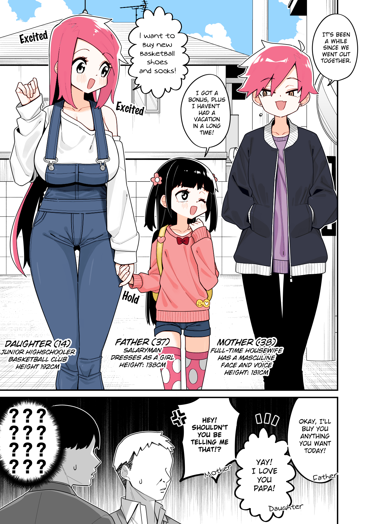 A Family that confuses Passerbyers (Fan Colored)